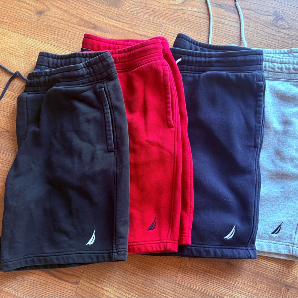 4 Nautica men’s Shorts XL - Black, Red, Navy, Gray